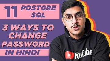 How to CHANGE User PASSWORD in PostgreSQL