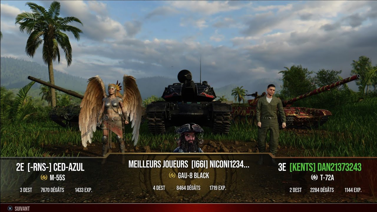 World of Tanks - Pearl river - M-55S - 7,7k damages with 3 kills and 2nd place