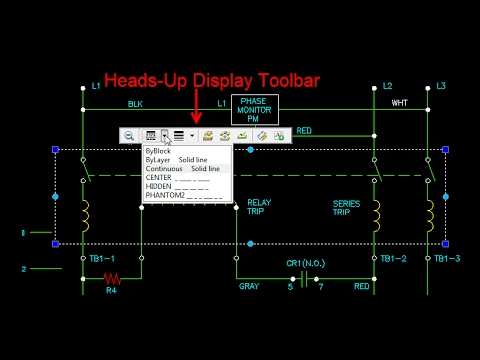 DraftSight 2017: Heads Up Display Toolbar
