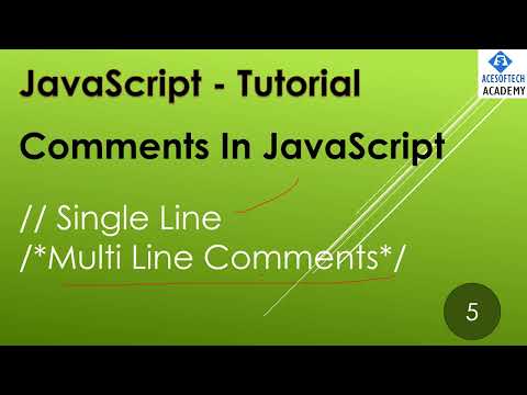 #05  Comments in JavaScript | JavaScript tutorial in Hindi | #AcesoftechAcademy