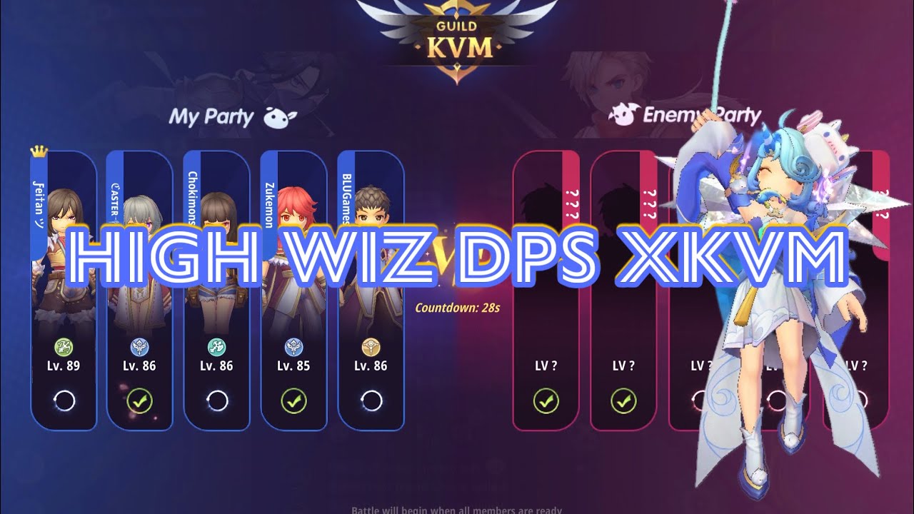 High Wizard(DPS) Gameplay XKVM ROX GLOBAL 