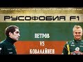 ПЕТРОВ ПРОТИВ КОВАЛАЙНЕНА (РУСОФОБИЯ F1)