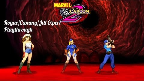 Marvel VS Capcom 2: Rogue/Cammy/Jill Expert Playthrough