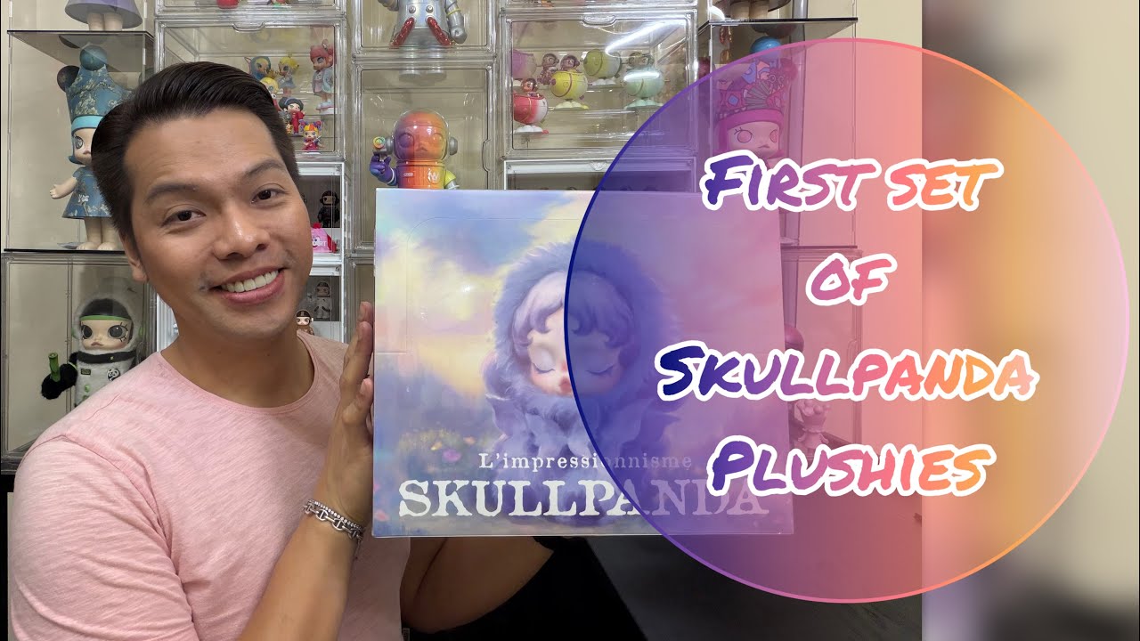 First Set of SkullPanda Plushies || Unboxing: PopMart SkullPanda L
