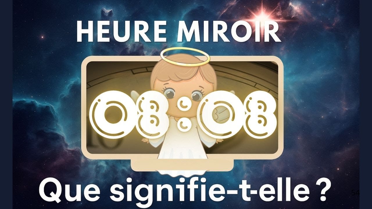 Heure miroir 08h08 : Que veut-elle me dire? #heuremiroir #heure #