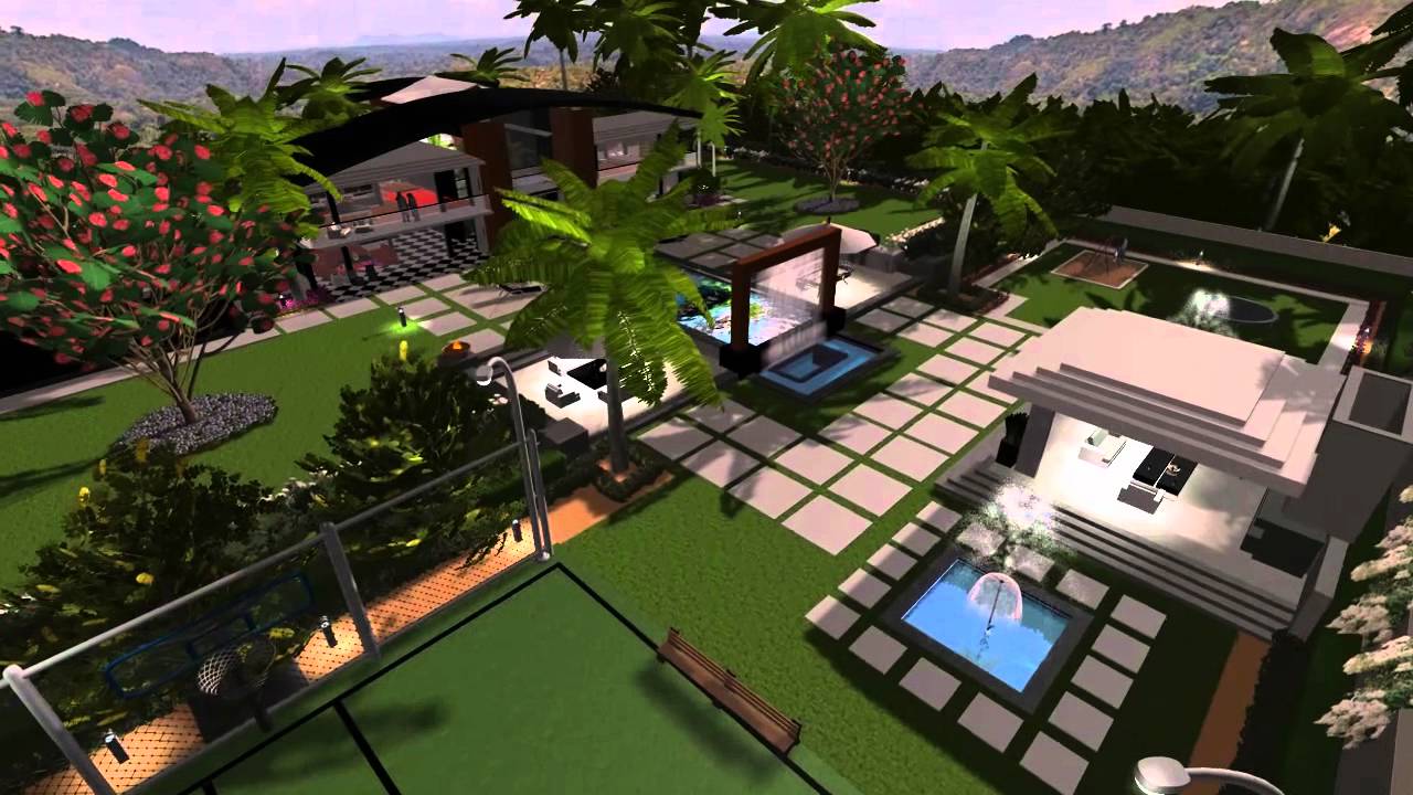 3D Landscape and pool design - Virtual Presentation Studio presents Modern Estate Outback AU ... on 3D Garden Designer
 id=78269