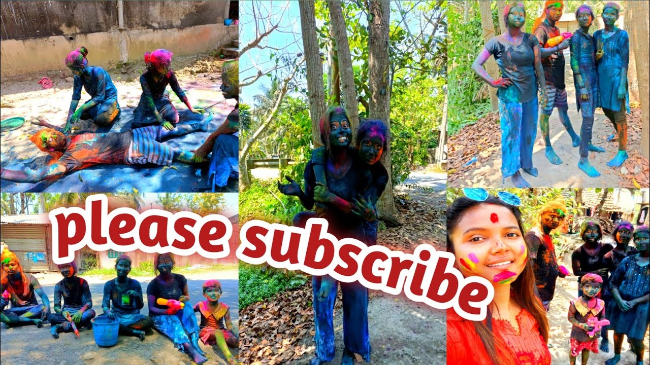 আমরা পুরো পুরি রঙ মেখে ভূত হয়ে গেলাম।