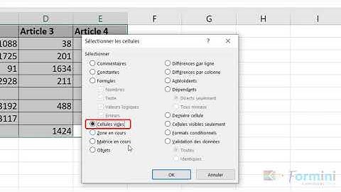 supprimer les cellules vides sur #EXCEL