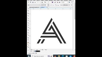 monogram logo design in corel draw design 3d logo design #3d#logo#coreldraw#trendingshorts#shorts