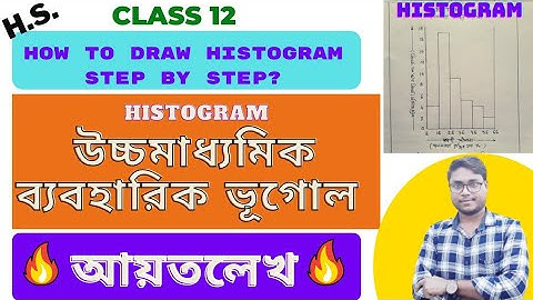 Histogram Class 12 Practical Geography || How To Draw 🔥Histogram🔥 Step By Step ||আয়তলেখ অঙ্কন