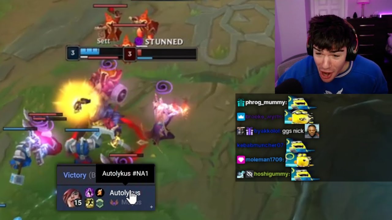 nickich gets in vc with his vayne top laner after watching him getting diffed by autolykus's sett