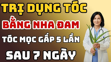 Cách Trị Rụng Tóc Bằng Nha Đam – Mọc Tóc Nhanh Gấp 5 Lần, An Toàn Tại Nhà!