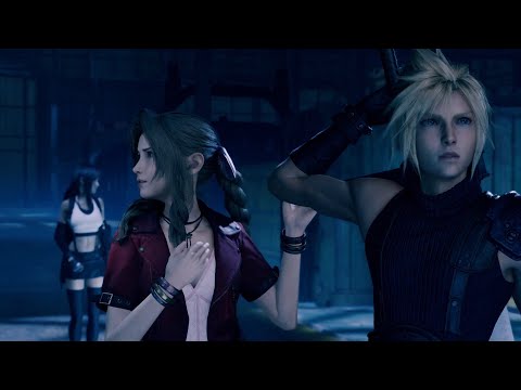 Final Fantasy VII Remake - The Team Is Stopped By Ghosts 1080p