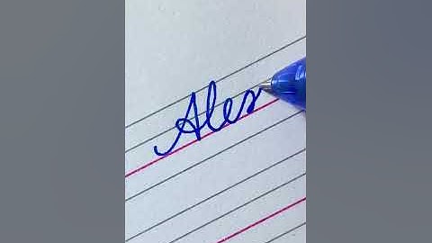 Alex in Cursive Writing #Shorts #cursivewriting #handwriting #calligraphy