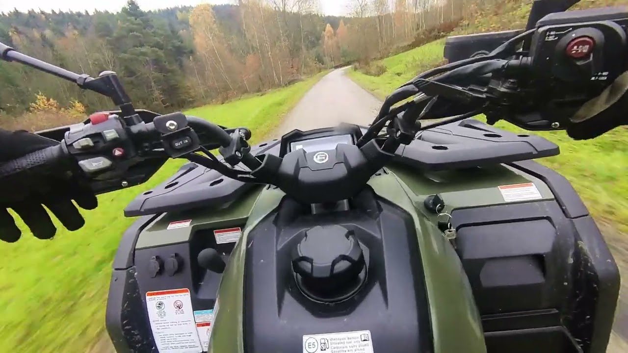 Breaking-in the new CFMoto CForce 625L Touring 2025 Hunter Green,   Docieranie