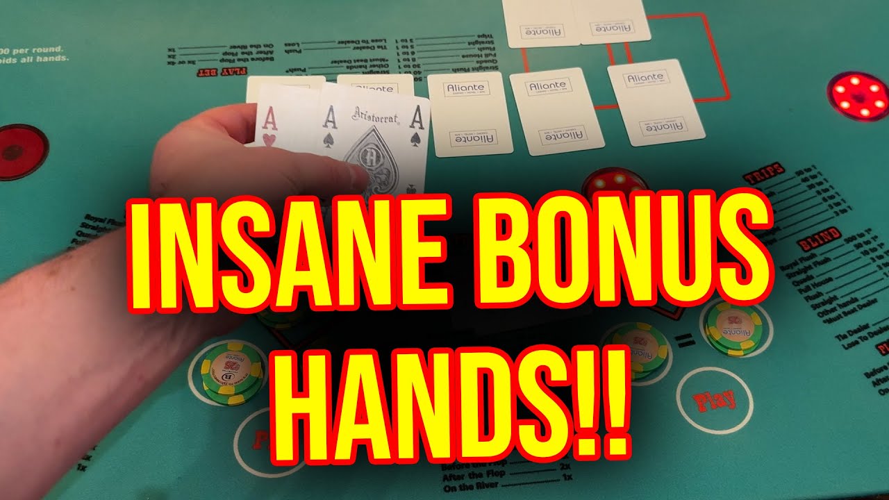INCREDIBLE UNBELIEVABLE MASSIVE BONUS WINS!! ULTIMATE TEXAS HOLD'EM IN LAS VEGAS!!