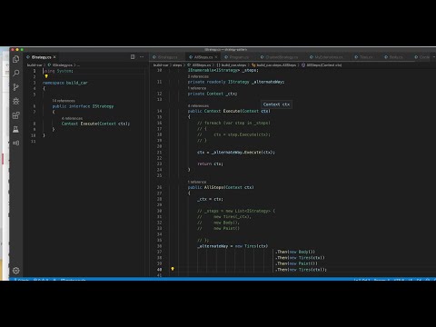 c# strategy pattern in 9 min