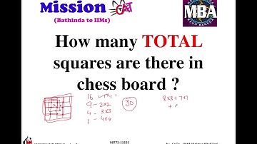 How to Count Total Number of Squares in a Chess Board