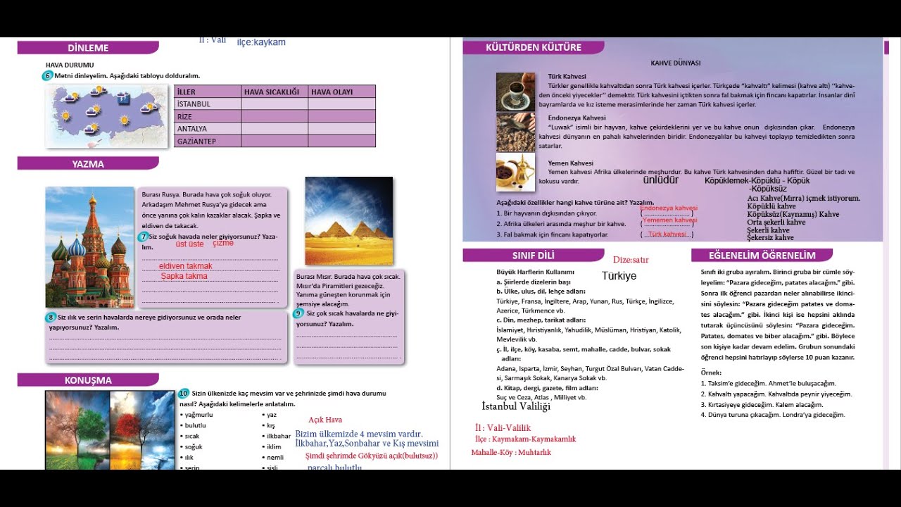 13.Ders A2 İstanbul Kitabı ÜNİTE 3C المستوى الثاني لتعلم اللغة التركية A2 : الثالث عشر