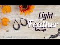 Make the DIY leather cord and Magatama 'Light As A Feather' Earrings | Beginner Jewelry Tutorial 🔮