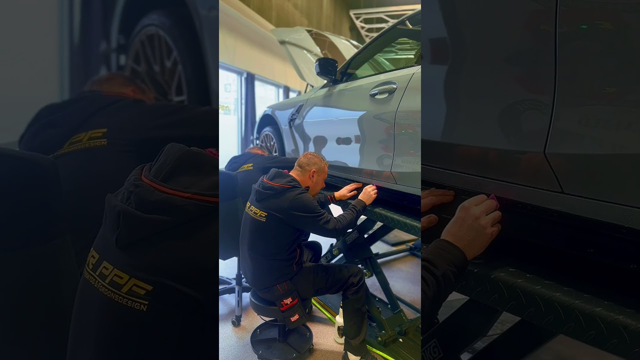 BMW M3 CS Stenksottsskydd hel bil 