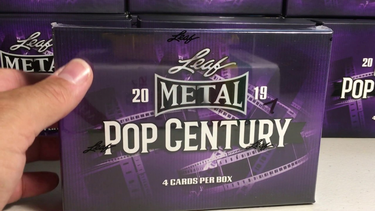Opening Hobby Box 7 of my Case of 2019 Leaf Metal Pop Century Cards YouTube