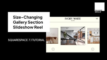 Enlarge Active Image for Gallery Reel Slideshow Section - Squarespace 7.1 Tutorial