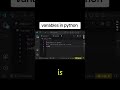 modern python variables