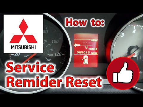 Mitsubishi Service Reminder Reset