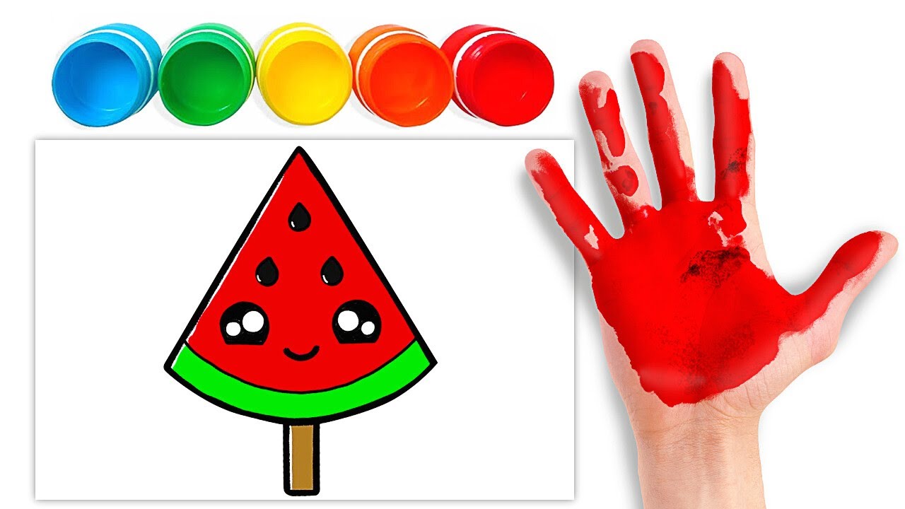 Let's Draw & Color Fruits | Learn Colors | Preschool Learning