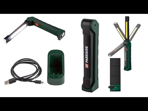 Ліхтар акумуляторний Parkside PAL 2200 A3 з магнітом (USB, 16 годин, 2200 мА·год, Німеччина), видео 1