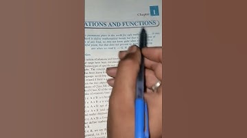 Class12 Maths  chapter 1 Introduction - Relation and function -- full video on channel