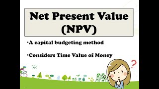 Net Present Value (English Version) - What are we calculating