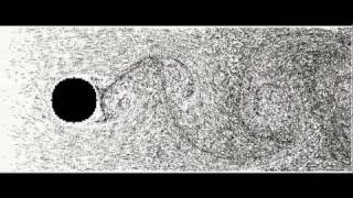 Von Karman vortex street using CFD grid solver
