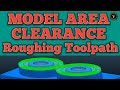 Aatodesk Powermill Model Area Clearance Roughing Toolpath Tutorial In Hindi