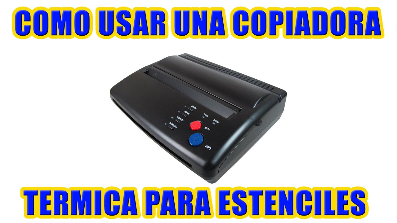 Usa Copiadoras Termicas Para Hacer Plantillas o Stenciles De Tatuaje Ilimitados Facil y Rapido