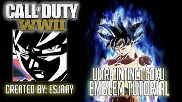 ULTRA INSTINCT GOKU - EMBLEM TUTORIAL [CALL OF DUTY WWII]
