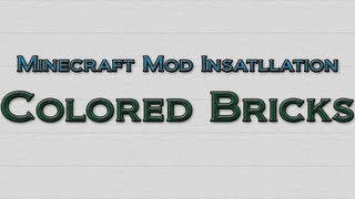Minecraft 1.4.6 - How to install Colored Bricks Mod (OUTDATED) screenshot 1