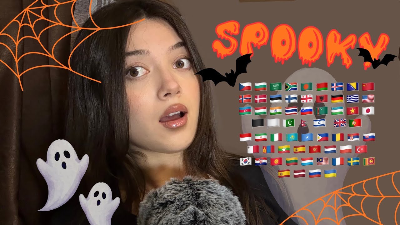 Spooky 👻🕯️Halloween Story in 65 Languages 🎃 | ASMR Whispering