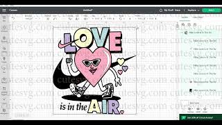 NIKE Love is in the AIR SVG, PNG, DXF, EPS Cutting files