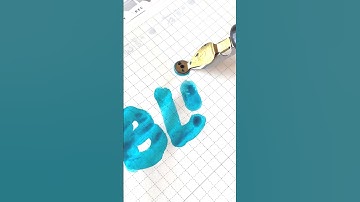 #calligraphy with a large #monoline nib! Using #diamine #fountainpenink in Bliss from #inkvent 2022