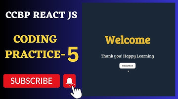 Welcome App | Coding Practice 5 | REACT JS | NxtWave | CCBP 4.0