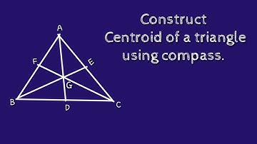 How to construct centroid of a triangle.shsirclasses.