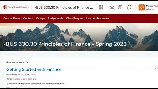 Getting Started BUS330 Spring 2023