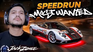 [SPEEDRUN] TAMATIN DENGAN MOBIL PAGANI ZONDA F - NEED FOR SPEED MOST WANTED