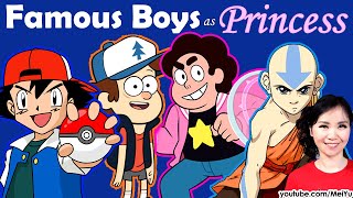 Draw Famous Boys as Princess | NEW Us vs Haters Comics eBook Release | Art Challenge Mei Yu Fun2draw