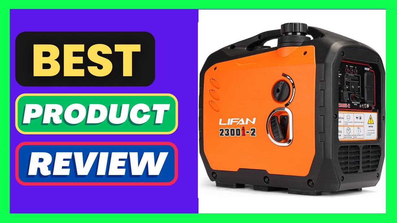 LIFAN 2300W Gasoline Inverter Generator - Portable, Quiet & Fuel-Efficient