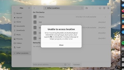Error mounting /dev/sdb1 at /media/username - Ubuntu