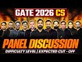 GATE 2026 Computer Science Analysis | Difficulty, Cut-Off | Panel Discussion