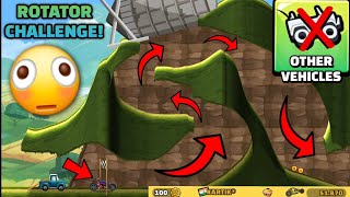 Only ROTATOR CHALLENGE... Other CARS are not Allowed! ❌️🤯 in Hill Climb Racing 2